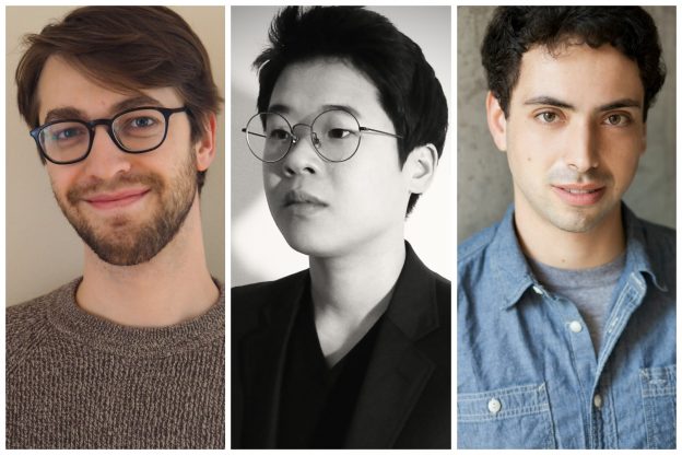 Headshots of Jack Hughes, Jihyun Kim and Aaron Israel Levin